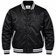 New York Mets Black Heavyweight Satin Jacket