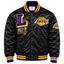 LA Lakers Retro Black Heavyweight Satin Jacket