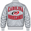 Carolina Hurricanes NHL Heavyweight Satin Jacket Back View