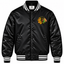Chicago Blackhawks NHL Heavyweight Satin Jacket Front View
