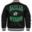 Dallas Stars Black NHL Heavyweight Satin Jacket Back View