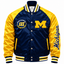 Michigan Wolverines Full Snap Heavyweight Satin Jacket
