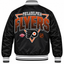 Philadelphia Flyers NHL Heavyweight Satin Jacket Back View