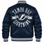 Tampa Bay Lightning NHL Heavyweight Satin Jacket Back View