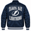 Tampa Bay Lightning NHL Heavyweight Satin Jacket Back View