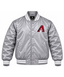 Arizona Diamondbacks Gray Heavyweight Satin Jacket