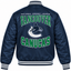 Vancouver Canucks NHL Heavyweight Satin Jacket Back View