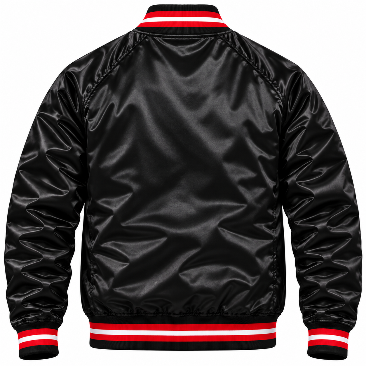 Chicago Bulls Black Heavyweight Satin Jacket Secondary image