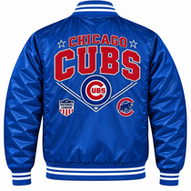 Chicago Cubs Team Graphic Satin Jacket