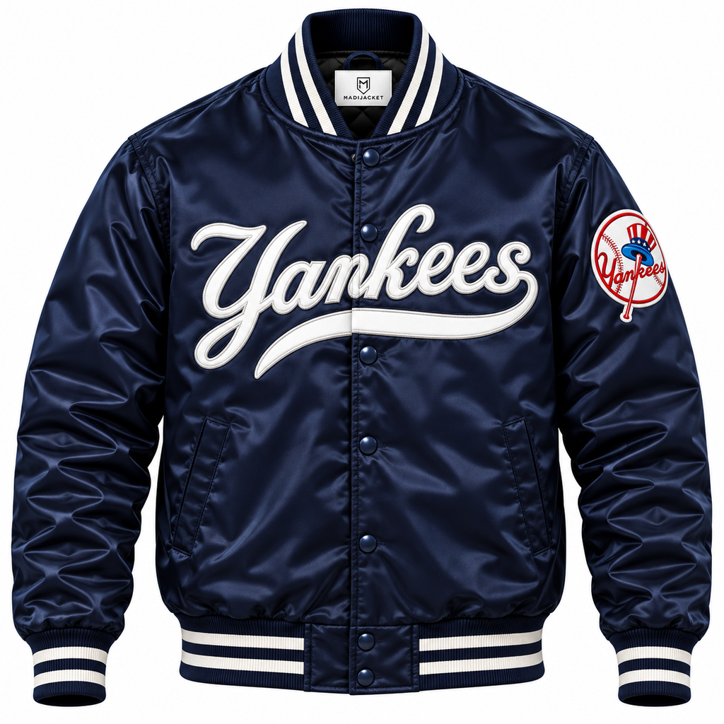 New York Yankees Retro Heavyweight Satin Jacket