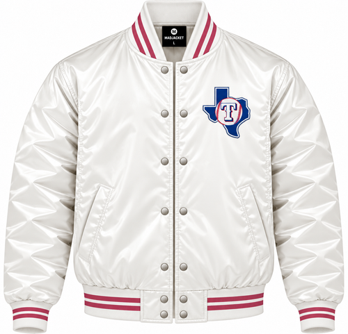 Texas Rangers Game Day Heavyweight Satin Jacket