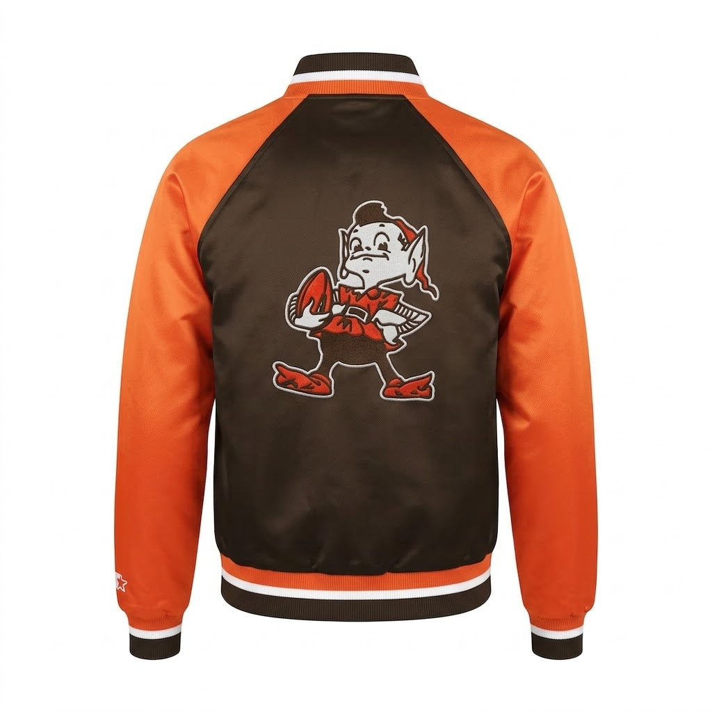 Cleveland Browns Varsity Heavyweight Satin Jacket