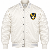 Milwaukee Brewers Game Day Heavyweight Satin Jacket