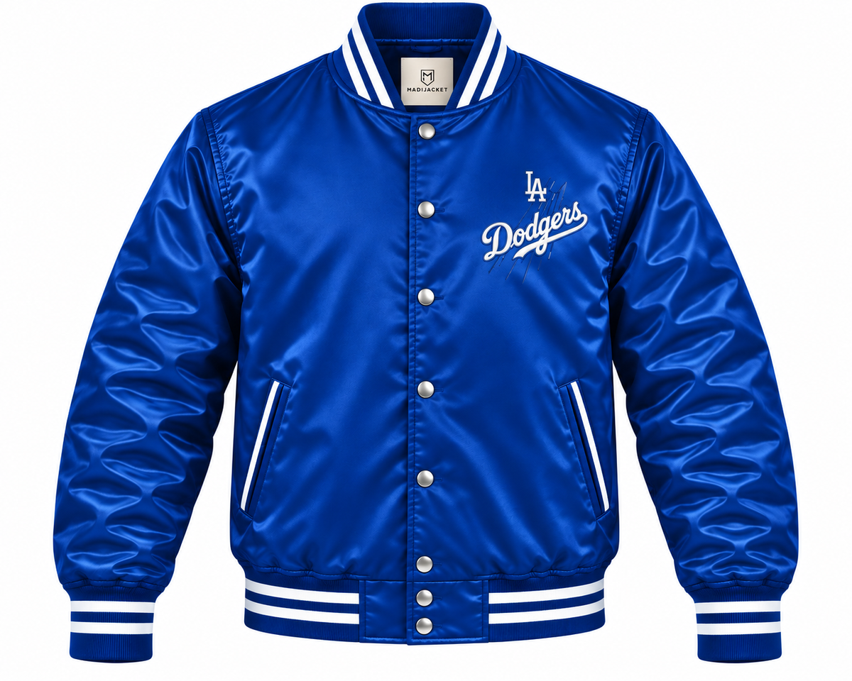 LA Dodgers Retro Heavyweight Satin Jacket