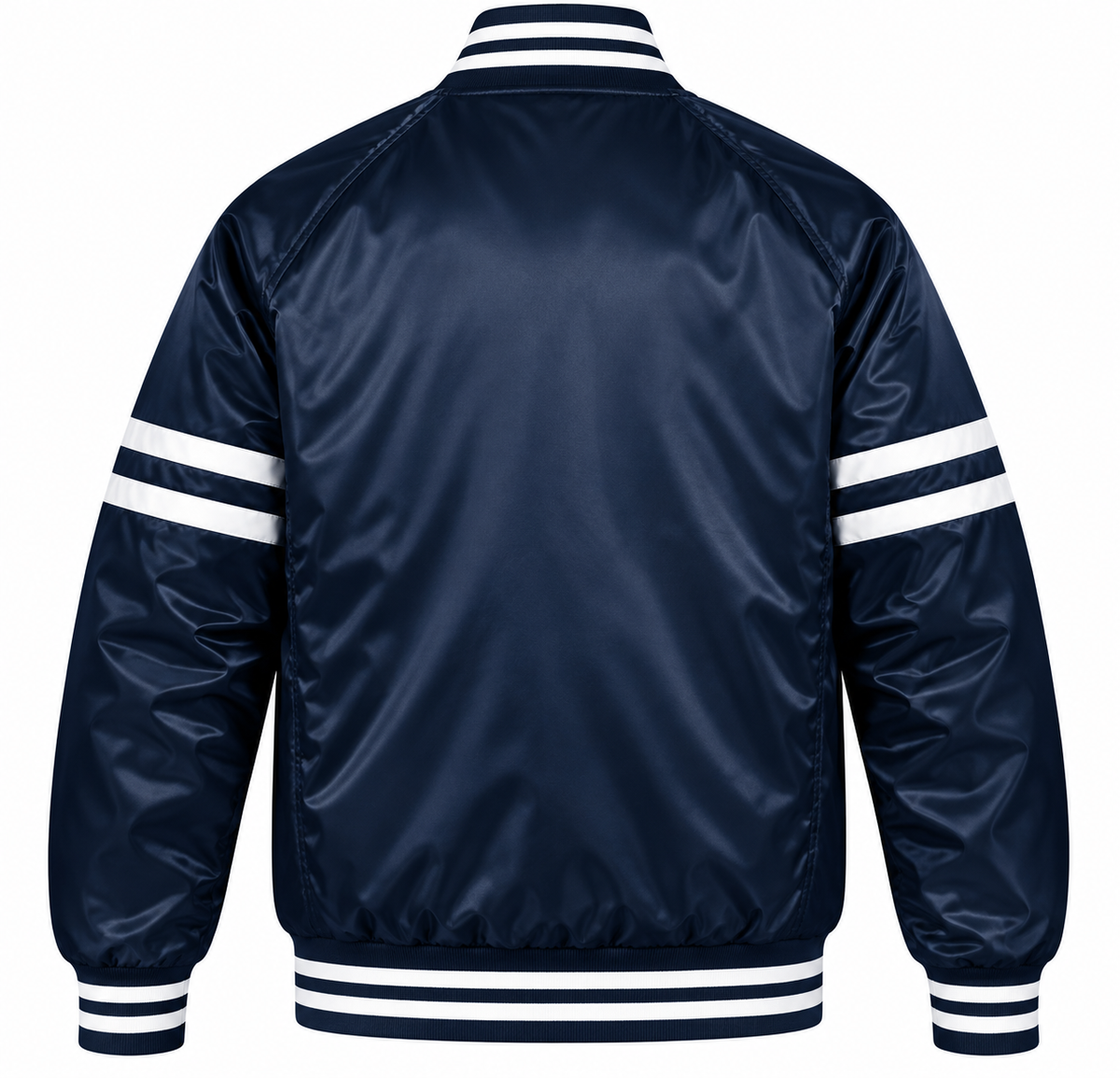 Tampa Bay Rays Stripe Sleeves Heavyweight Satin Jacket