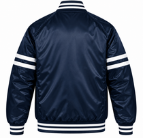 Los Angeles Angels Stripe Sleeves Heavyweight Satin Jacket