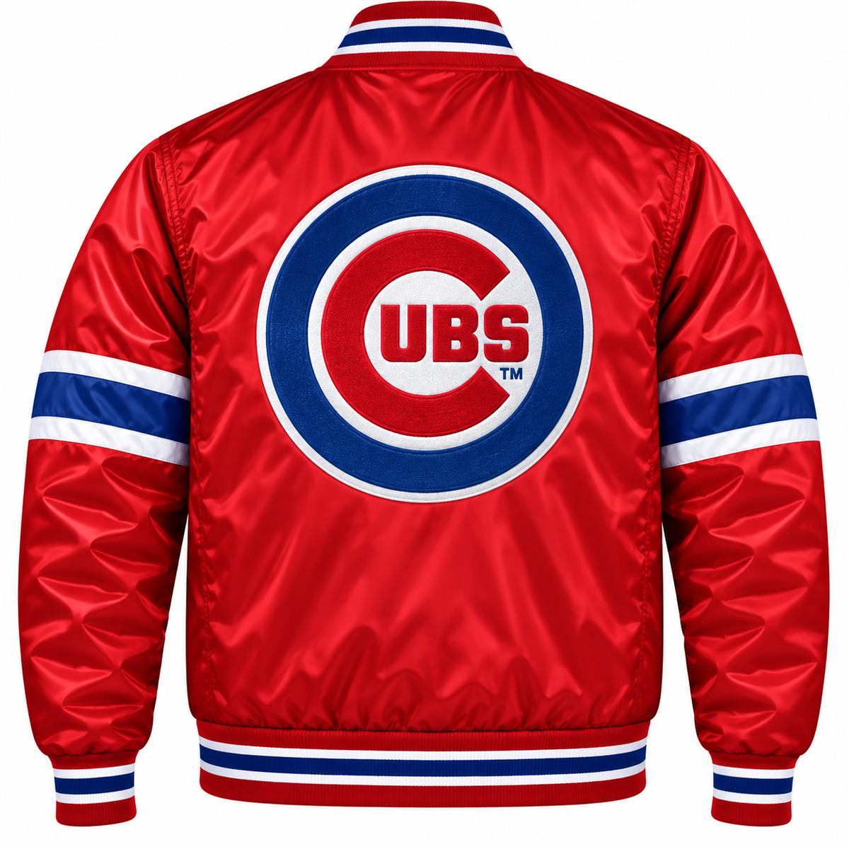 Chicago Cubs Red Satin Jacket