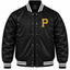 Pittsburgh Pirates Black Heavyweight Satin Jacket
