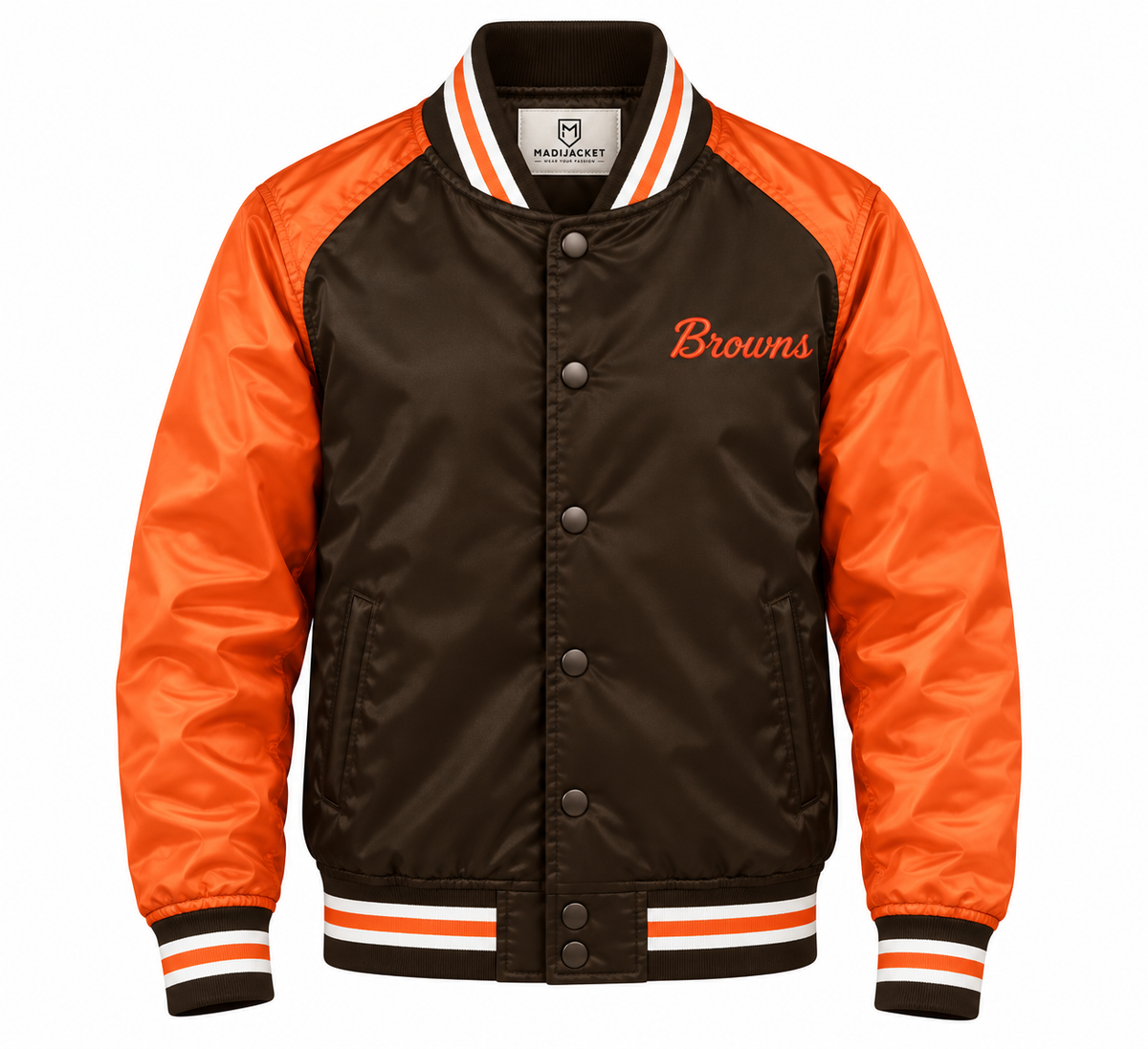 Cleveland Browns Varsity Heavyweight Satin Jacket Main image