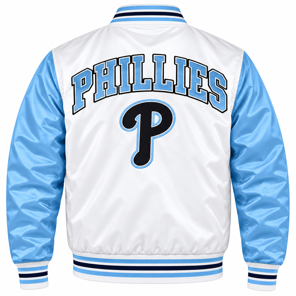 Philadelphia Phillies Varsity Heavyweight Satin Jacket