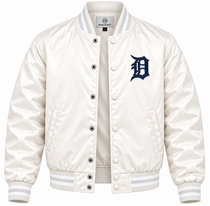 Detroit Tigers Game Day Heavyweight Satin Jacket