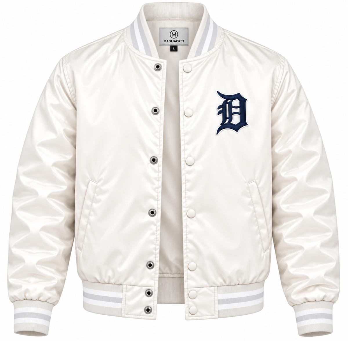 Detroit Tigers Game Day Heavyweight Satin Jacket