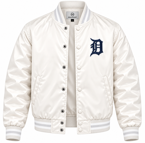 Detroit Tigers Game Day Heavyweight Satin Jacket