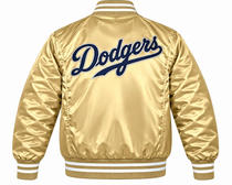 Los Angeles Dodgers Golden Heavyweight Satin Jacket