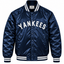 NY Yankees Navy Heavyweight Satin Jacket