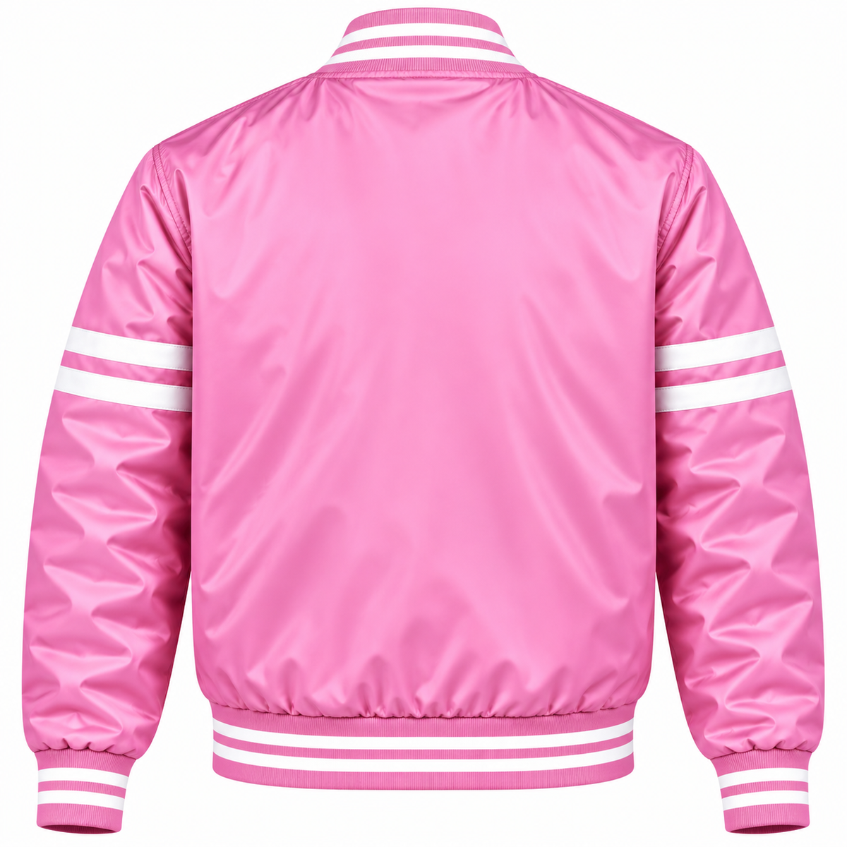 Cleveland Guardians Stripe Sleeves Heavyweight Satin Jacket