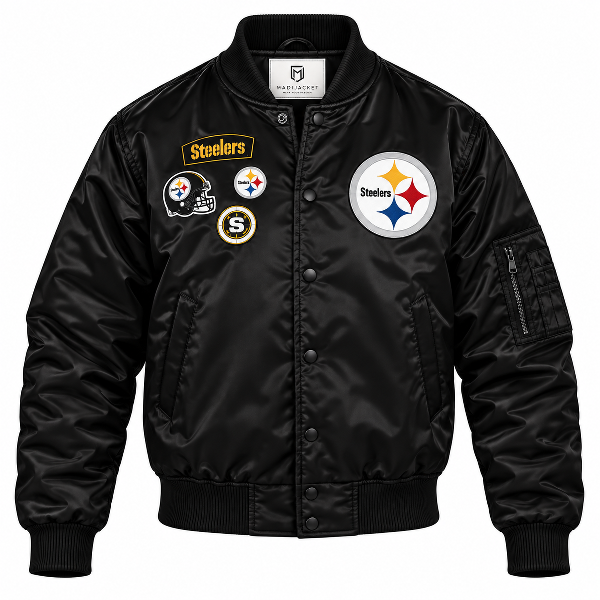 Pittsburgh Steelers Retro Heavyweight Satin Jacket