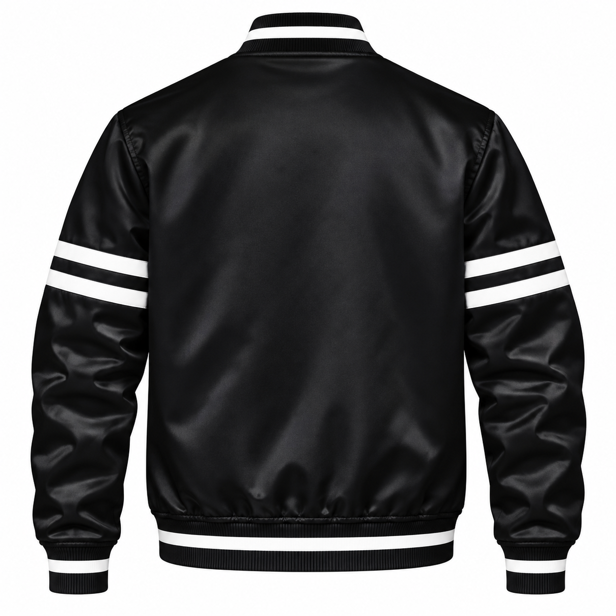 SF Giants Stripe Sleeves Heavyweight Satin Jacket Secondary image