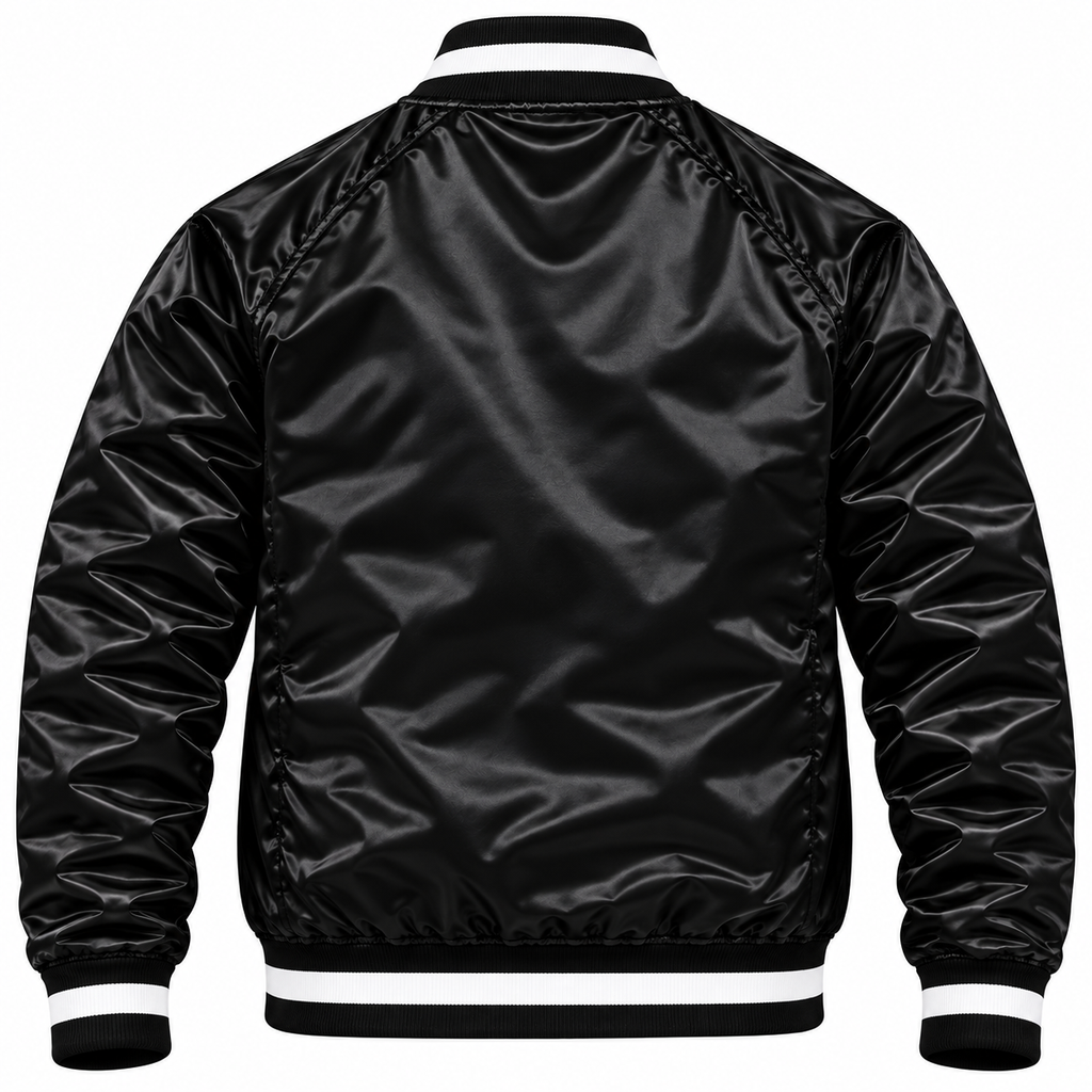 Bulls New Era Exclusive Fitted Heavyweight Satin Jacket