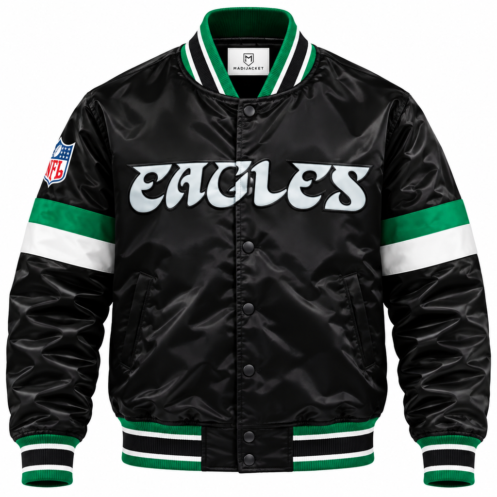 Philadelphia Eagles Home Game Heavyweight Satin Jacket