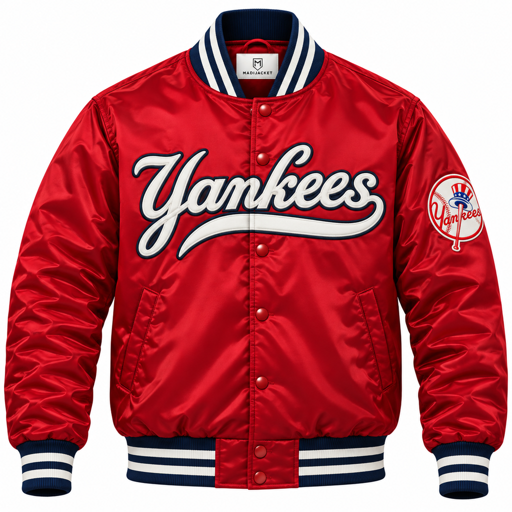 New York Yankees Retro Vintage Heavyweight Satin Jacket