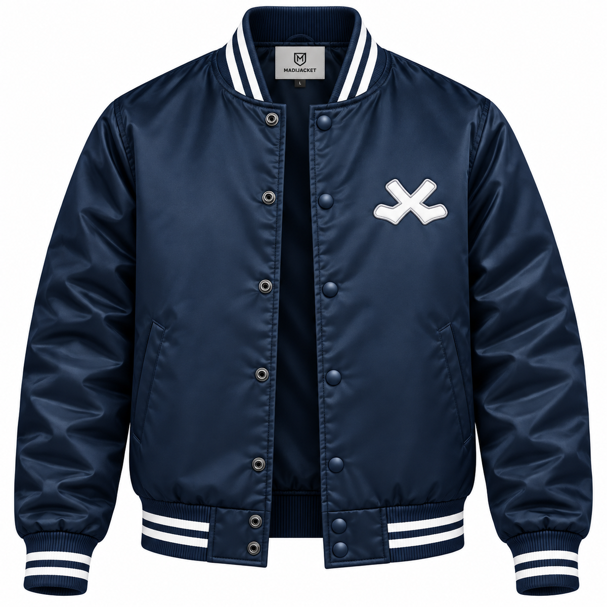 Chicago White Sox Navy Heavyweight Satin Jacket