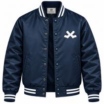 Chicago White Sox Navy Heavyweight Satin Jacket