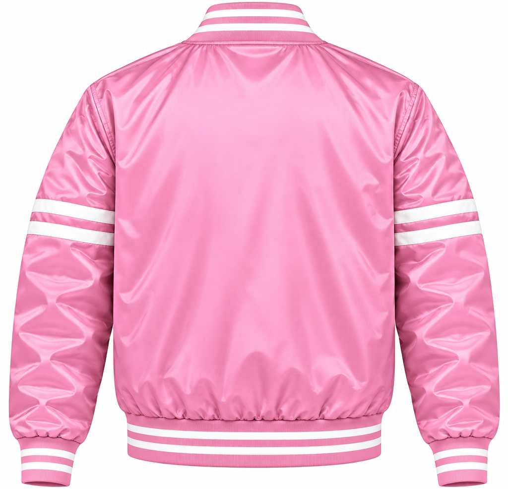 Detroit Tigers Stripe Sleeves Heavyweight Satin Jacket