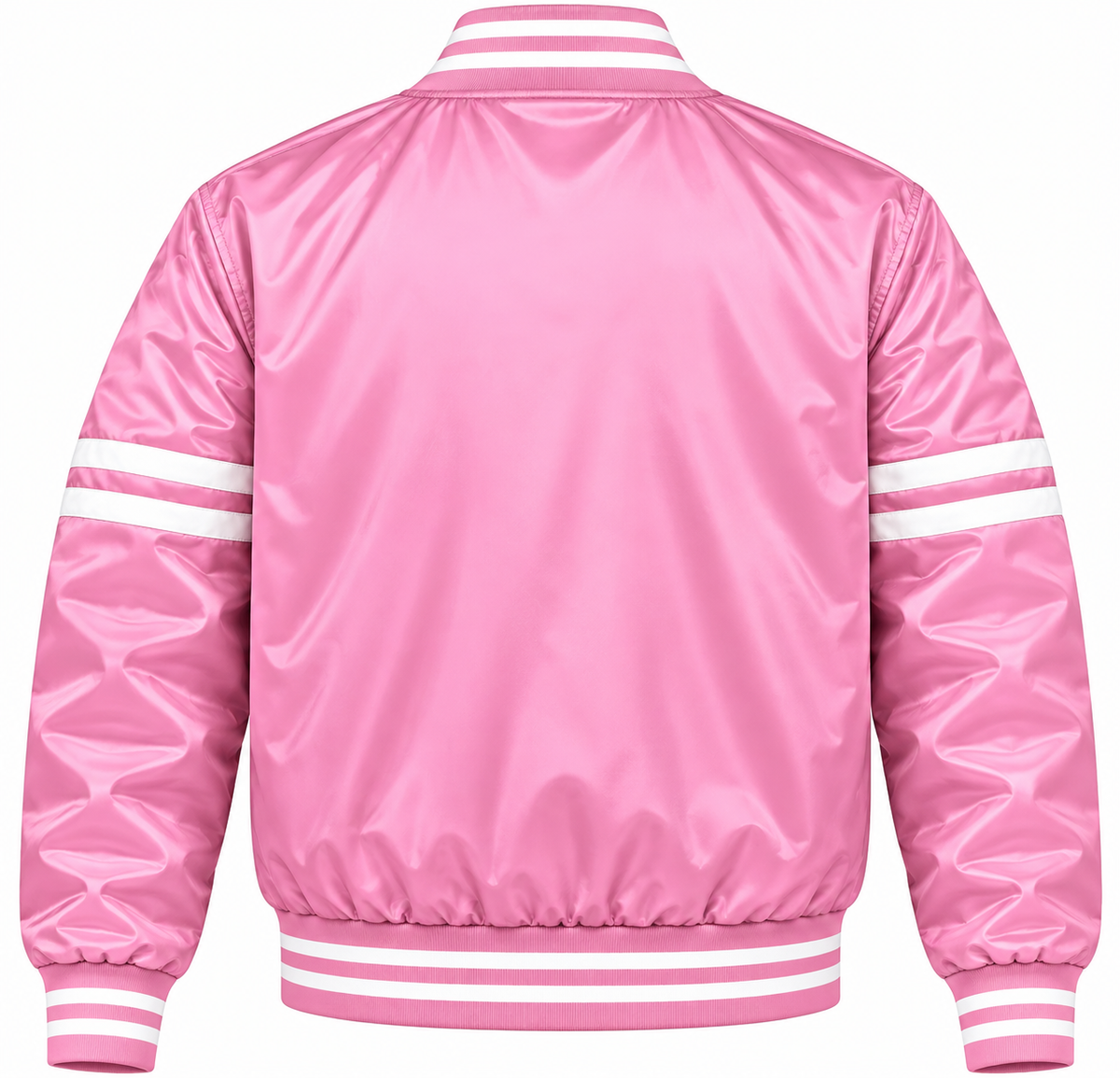 Detroit Tigers Stripe Sleeves Heavyweight Satin Jacket