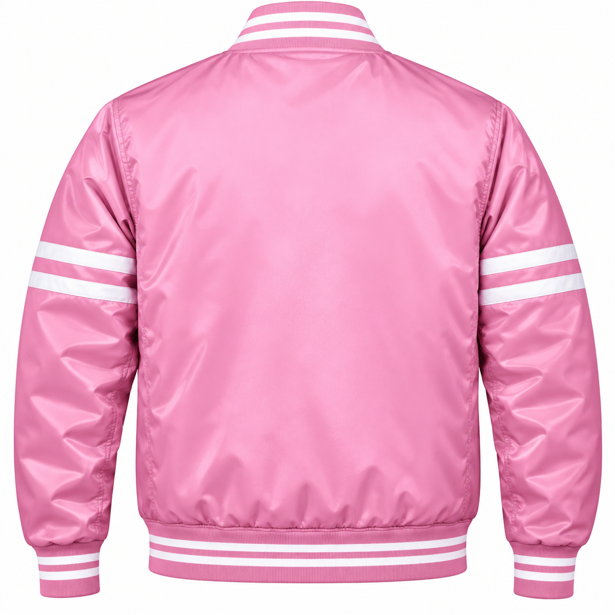 Washington Nationals Stripe Sleeves Heavyweight Satin Jacket