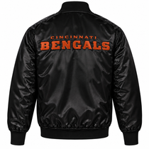 Cincinnati Bengals Retro Heavyweight Satin Jacket