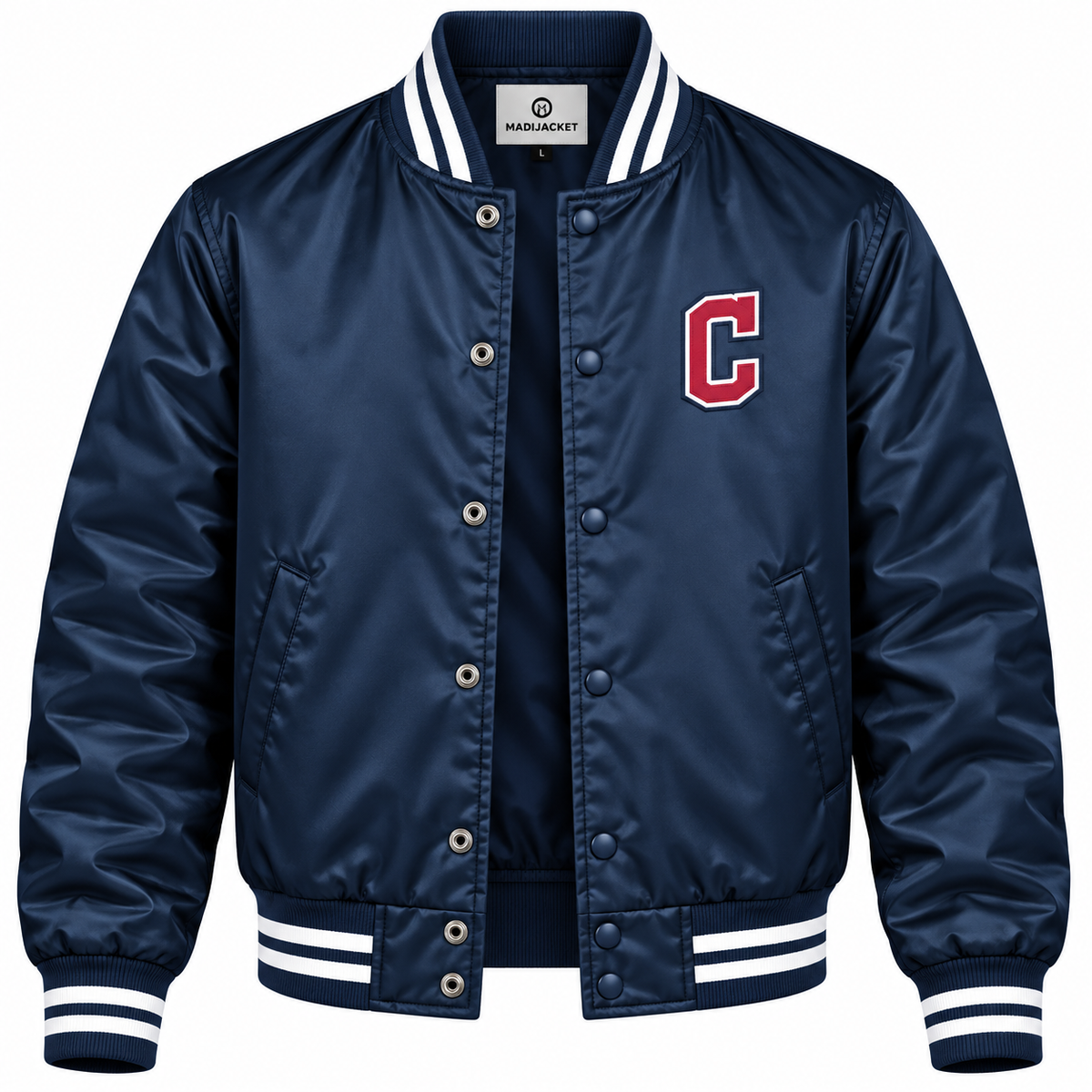 Cleveland Guardians Retro Heavyweight Satin Jacket