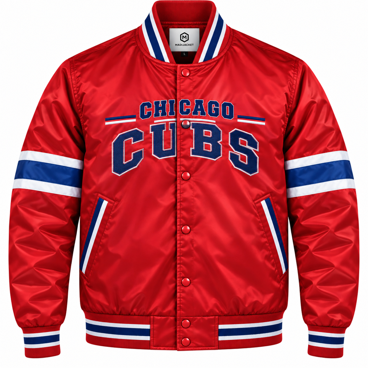 Chicago Cubs Red Satin Jacket