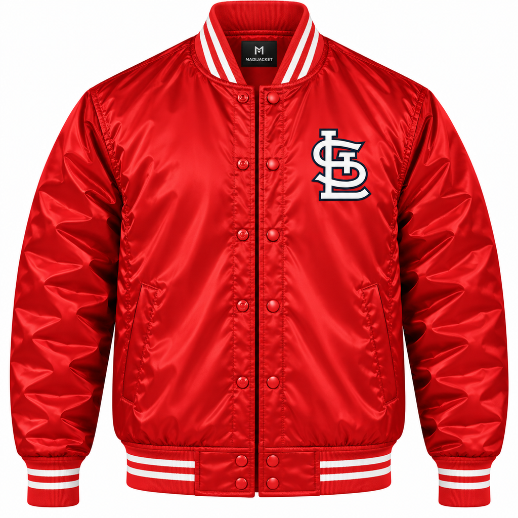 St. Louis Cardinals Red Heavyweight Satin Jacket