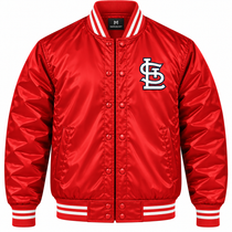 St. Louis Cardinals Red Heavyweight Satin Jacket