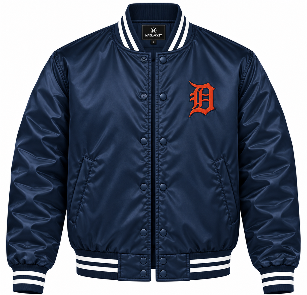 Detroit Tigers Retro Heavyweight Satin Jacket