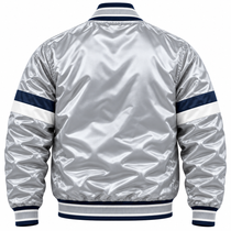 Dallas Cowboys Vintage Sliver Heavyweight Satin Jacket
