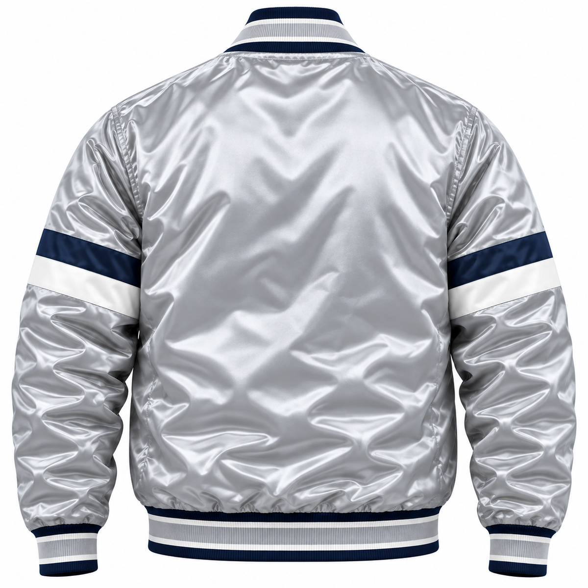 Dallas Cowboys Vintage Sliver Heavyweight Satin Jacket