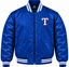 Texas Rangers Blue Heavyweight Satin Jacket