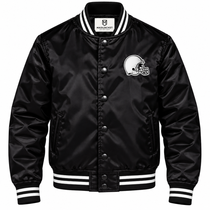 Cleveland Browns Black Heavyweight Satin Jacket